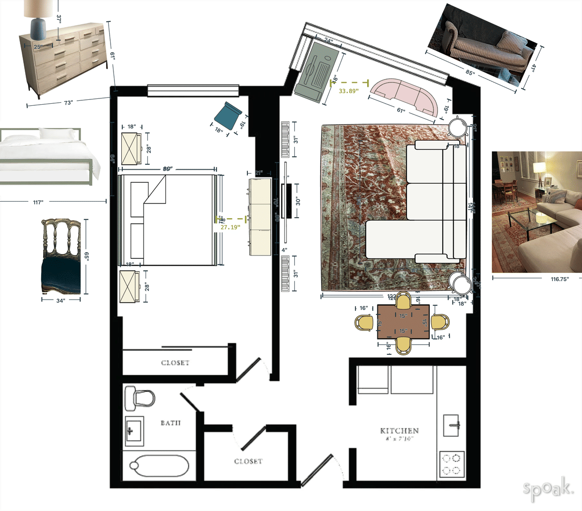 Multi Story Apartment Layout designed by Madeline Reese