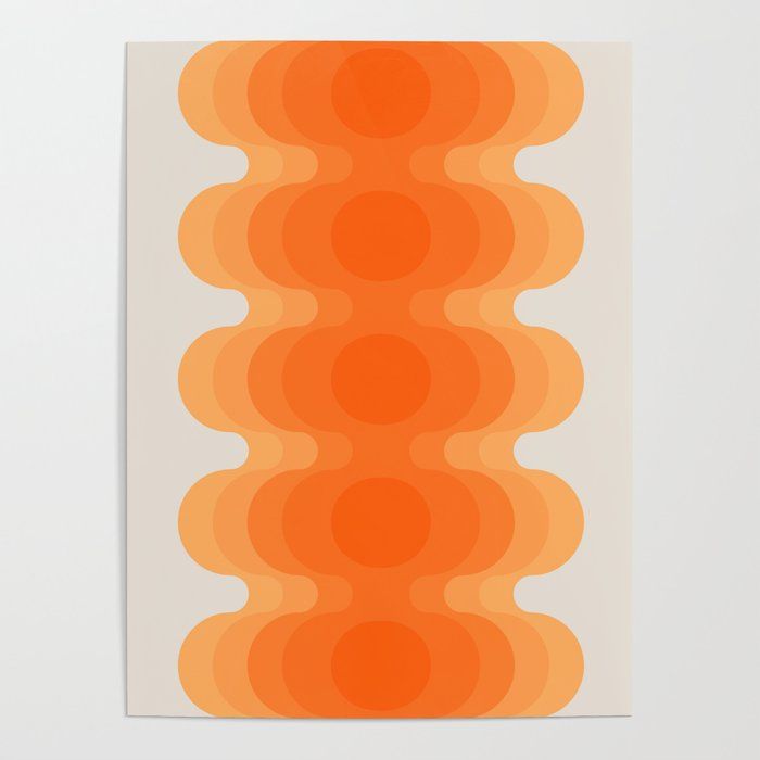 Echoes - Creamsicle Poster by Circa 78 Designs added by Kelly Calley