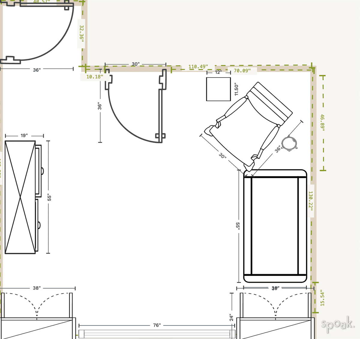 Nursery Floor Plan designed by Regina Reynolds