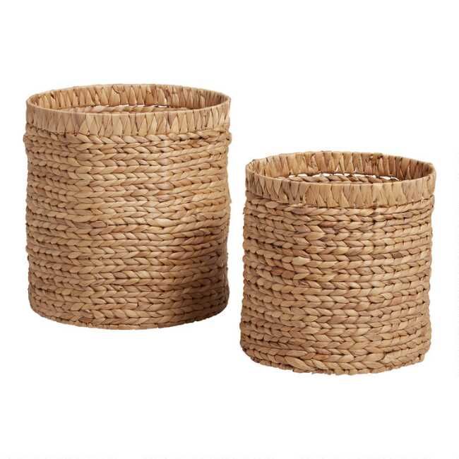 Natural Hyacinth Keely Tote Basket added by Where The Heart Is Designs