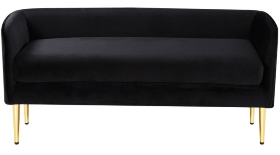 Audrey Velvet Bench - Midcentury - Upholstered Benches - by Meridian Furniture | Houzz added by Selena Wyant