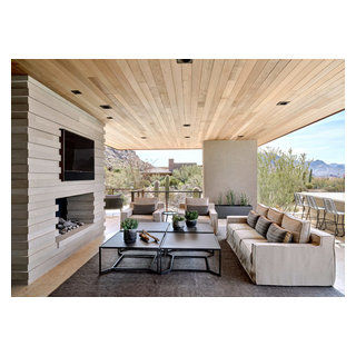 Modern Desert Prairie - Southwestern - Patio - Phoenix - by Argue Custom Homes | Houzz added by Abby Fouts