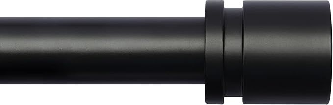 Curtain Rods for Windows 16 to 144 Inches Adjustable Length 1 Inch Diameter Window Curtain Rod with Aluminium Finials, Black added by Anna Valdez