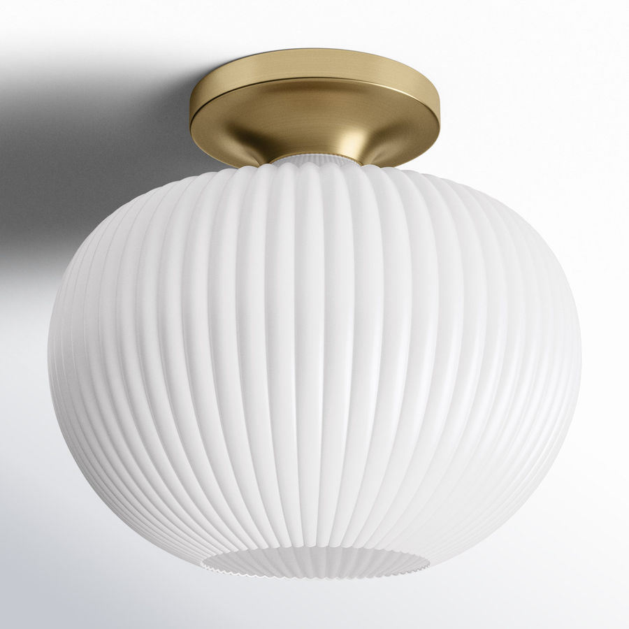 Birch Lane™ Collina 1 - Light 12'' Semi Flush Mount & Reviews | Wayfair added by Megan Shipp