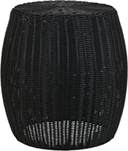 Household Essentials, Black Resin Barrel Side Table added by Jami McPherson