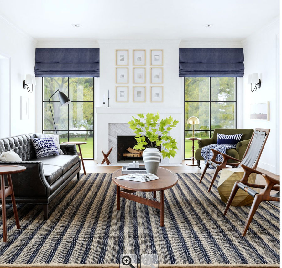 Blue Lake Striped Jute Area Rug added by Stephanie Northrop
