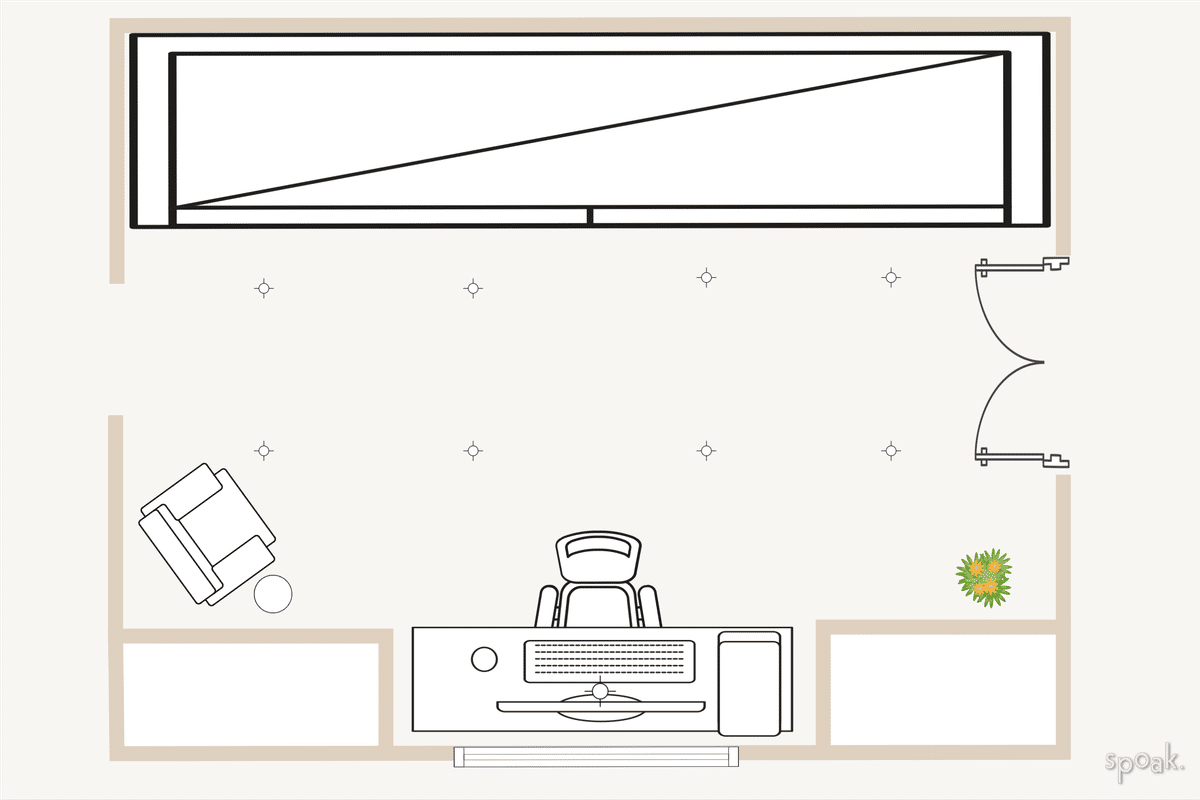Craft Room Layout designed by HELEN SALGADO