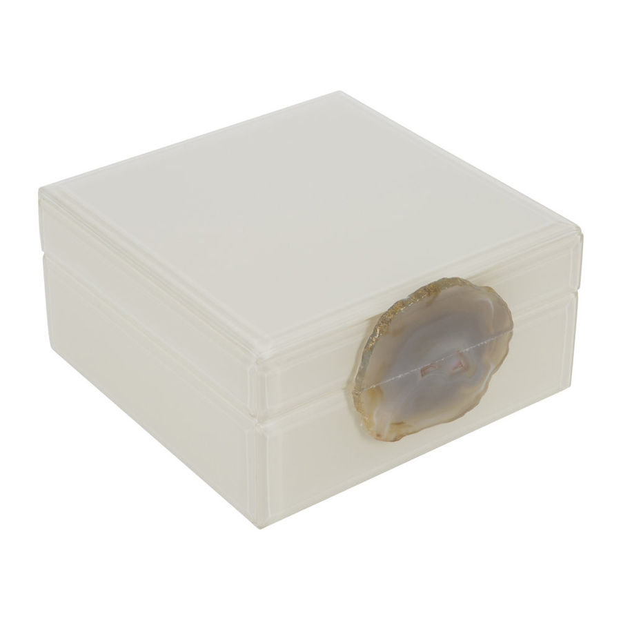 Agate handle box added by Where The Heart Is Designs