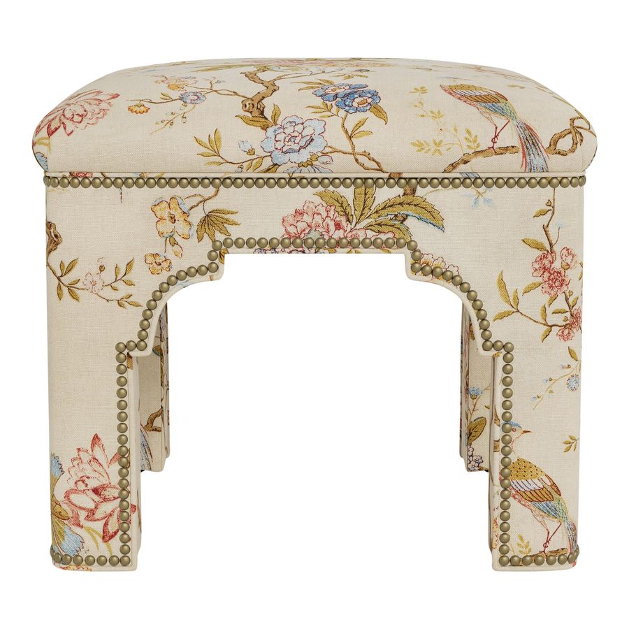 Bunny Williams Home Taj Stool, Bone Chinoiserie added by Grace Marra