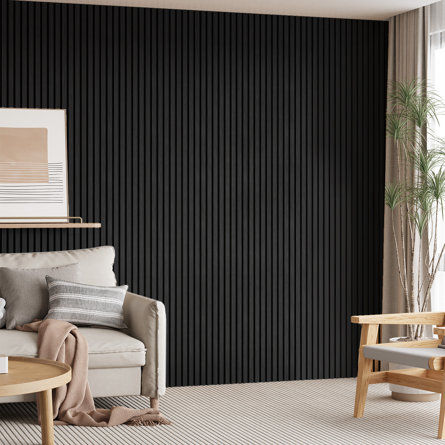 COMFORTHOMI 24" x 94.5" 3D Acoustic/Sound proof Wood Slat Wall Panels(1 Piece) | Wayfair added by Jada Williams