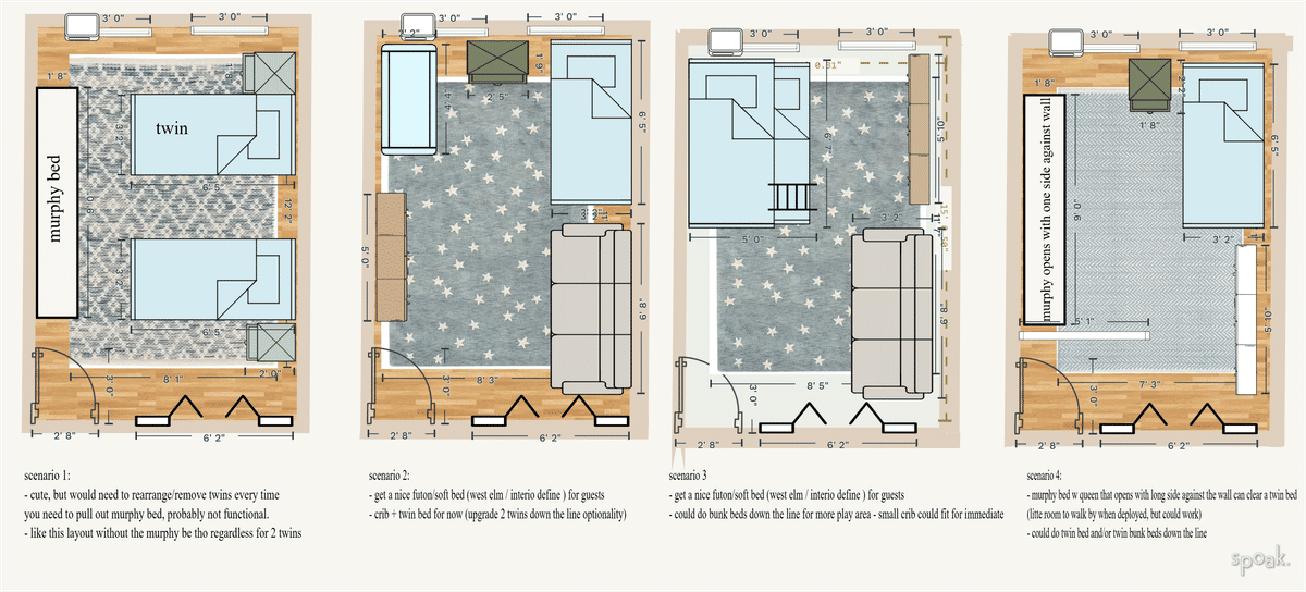 Bedroom Plan designed by Nicholas Alberti