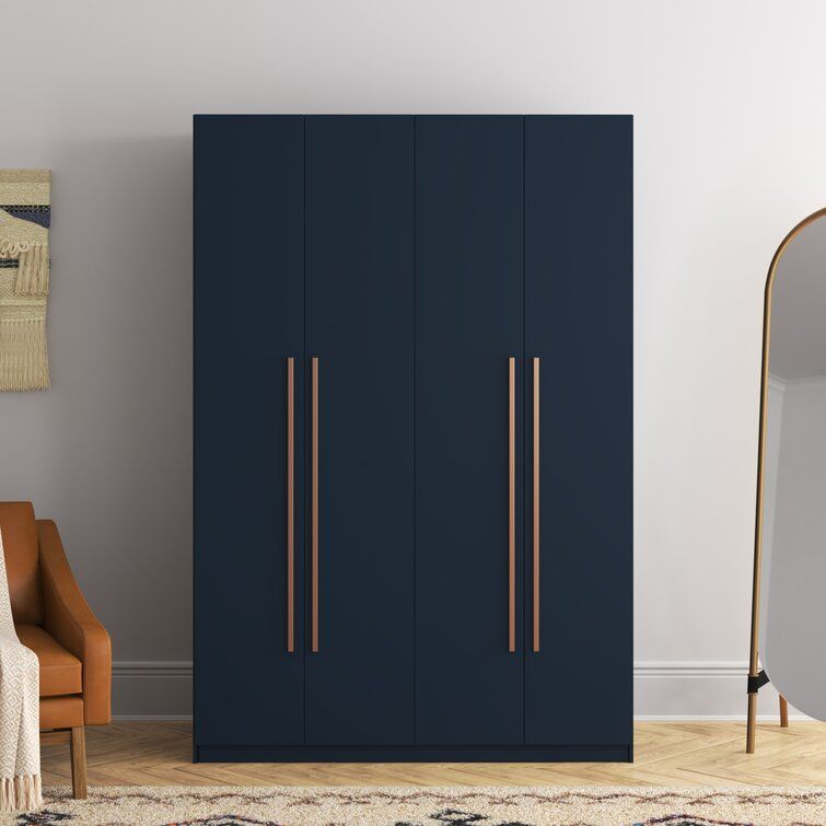 Helsel Modern 2-Section Freestanding Wardrobe Armoire Closet added by Spoak Member