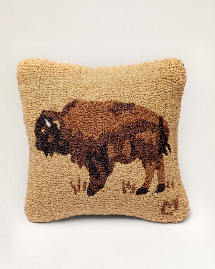 Buy BUFFALO HOOKED SQUARE PILLOW for USD 65.00 | Pendleton added by Rachel Pecoy