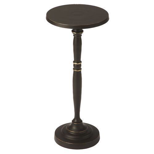 Griffin Metal Side/Drink Table, Black/Gold added by Emma Benzie