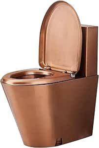 304 Stainless Steel Commercial Toilet, High-efficiency Water-saving One-piece Toilet, Bathroom Powerful Dual-flush Toilet, With Soft-closing Toilet Suitable for Hospitals added by HELEN SALGADO
