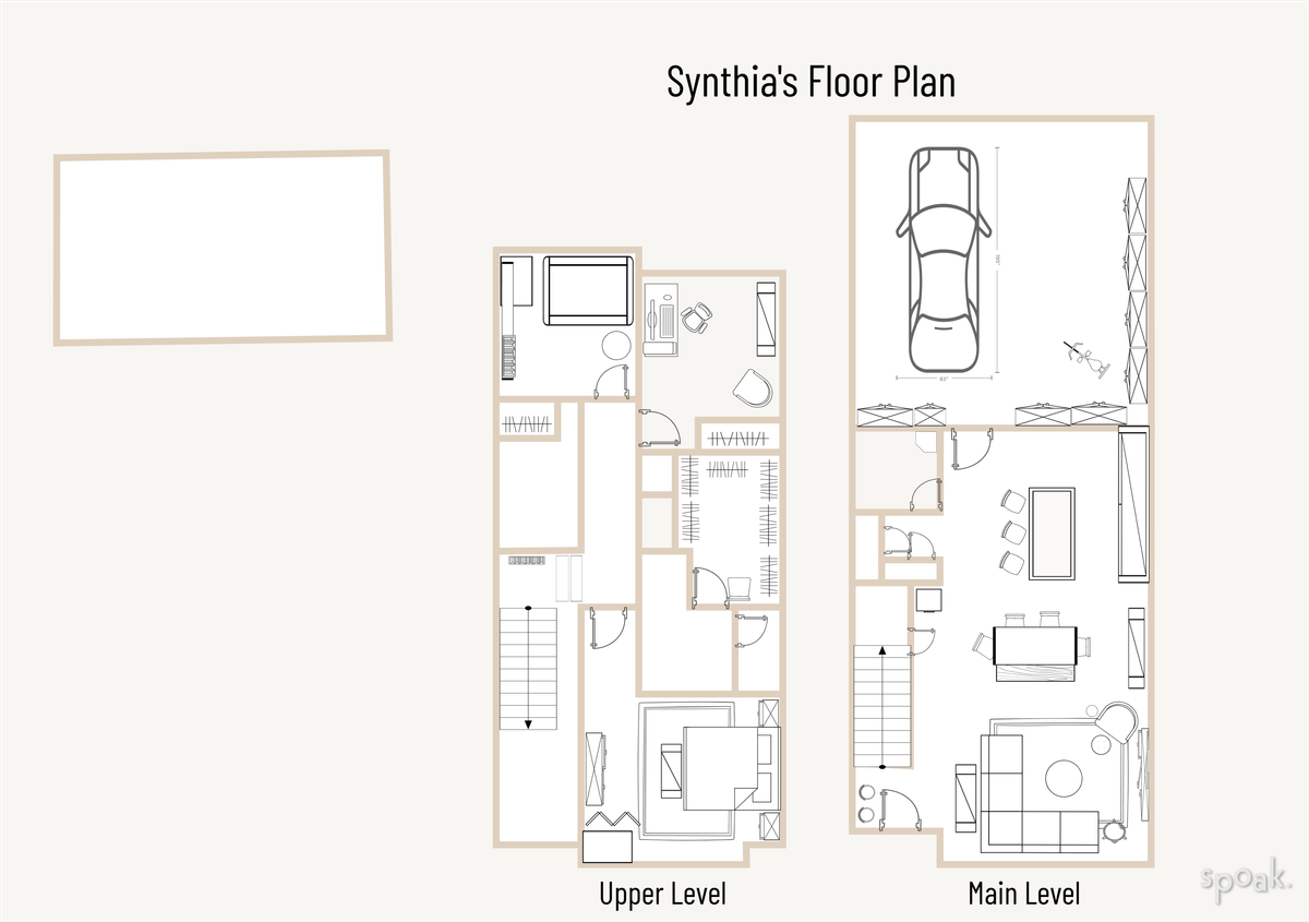 Living + Dining Room Plan designed by Jennifer Volin