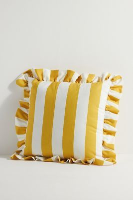 Maeve by Anthropologie Striped Ruffle Indoor/Outdoor Pillow added by Nicole Crews