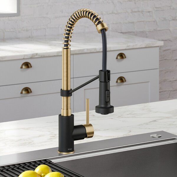 KRAUS Bolden Commercial Style 2-Function Single Handle Pull Down Kitchen Faucet added by Abigail Ridge