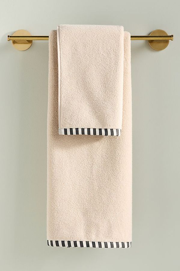 The Sloane Stripe Trim Soft Cotton Towel Collection added by Kelsey Adams