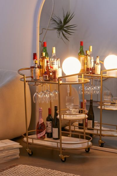 Colette Marble Bar Cart added by Katelyn Williams