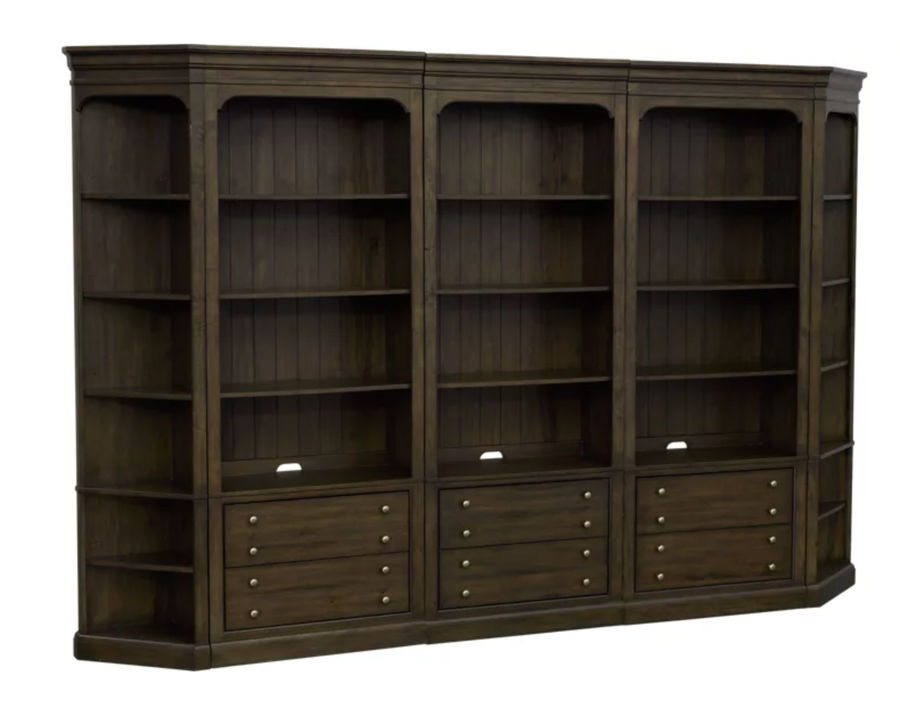 Montgomery Bookcase Wall added by Parker Home + Design