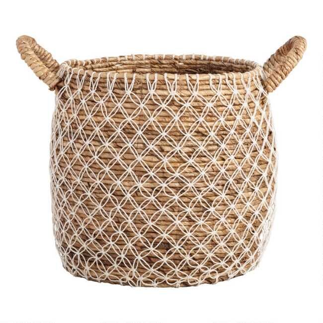 Bianca Macrame Seagrass Tote Basket added by Erica Llanera