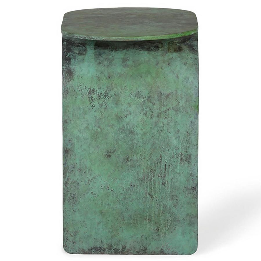 Evelyn Industrial Loft Green Steel Oval Accent Side End Table added by Sarah Moore