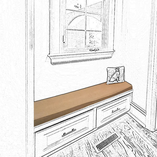 Mudroom Bench Cushions / Pad added by HELEN SALGADO