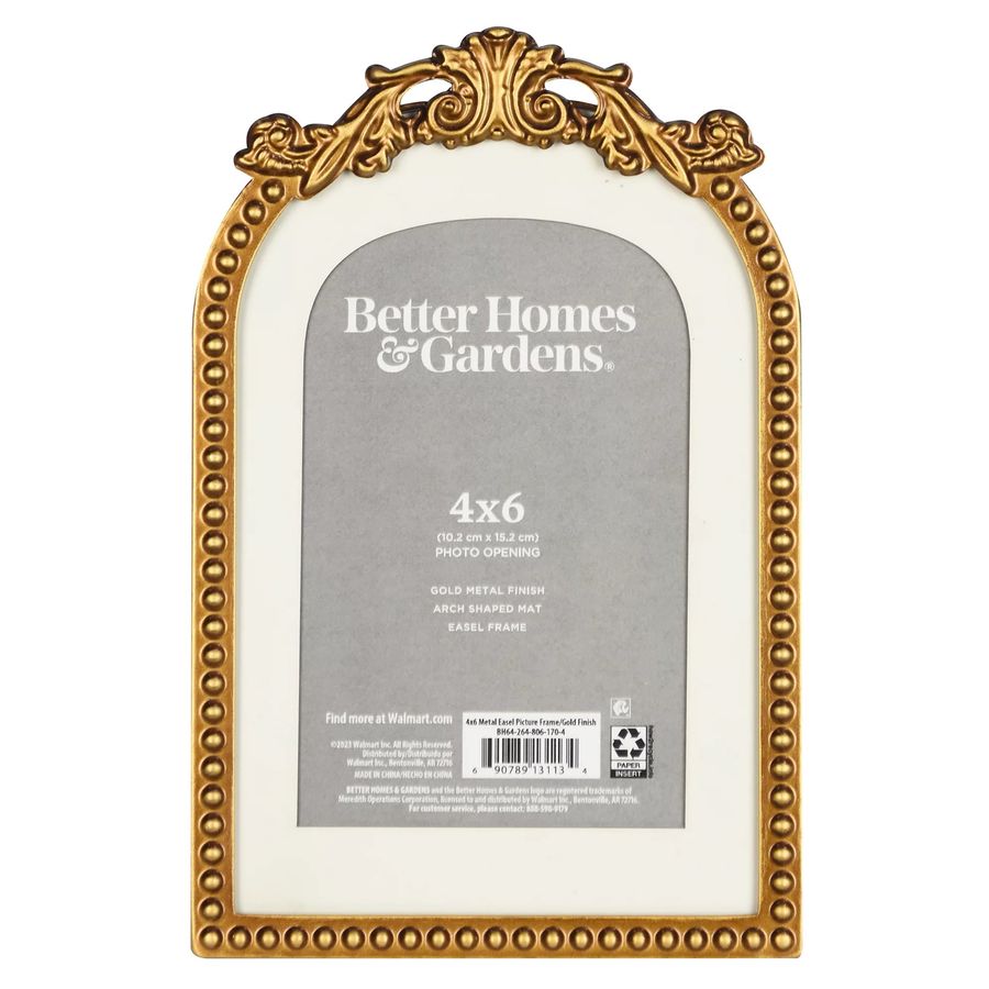 Better Homes & Gardens 5x7 Primrose Tabletop Picture Frame, Gold - Walmart.com added by Theresa Gallagher