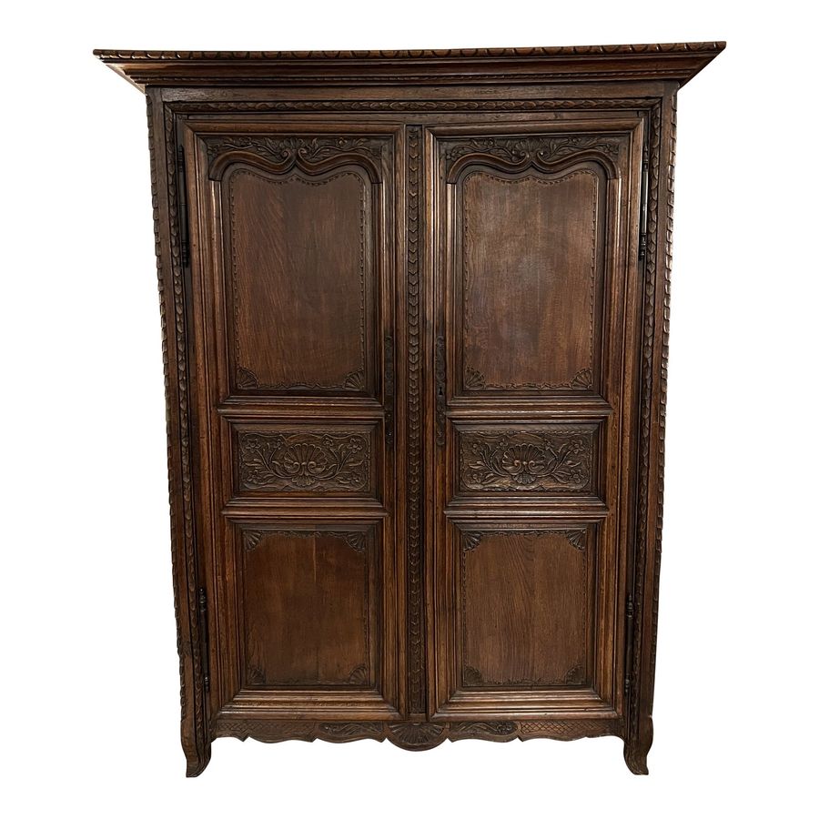 Early 20th Century Two Door Wood Carved Armoire added by Samantha Danahy