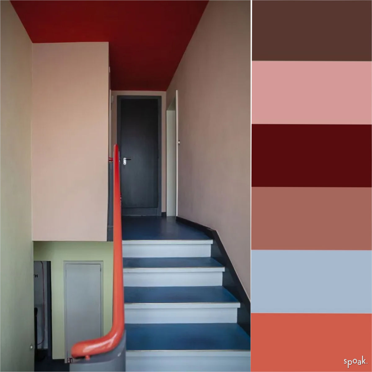 Blue Hallway Ideas designed by Virginia Ibarra