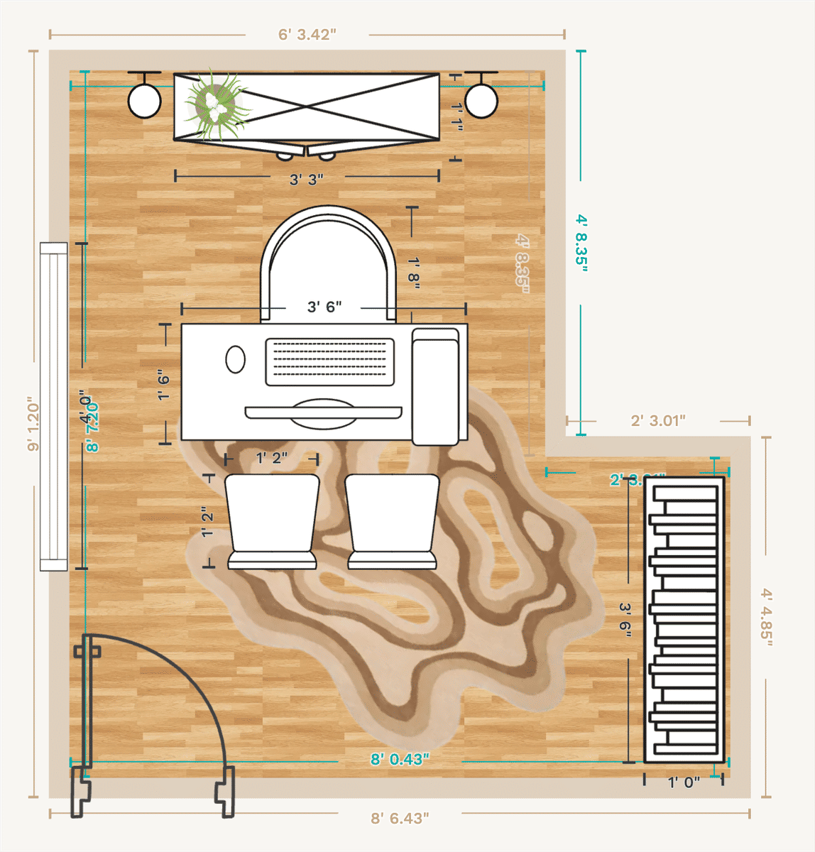 Library Floor Plan designed by Spoak 