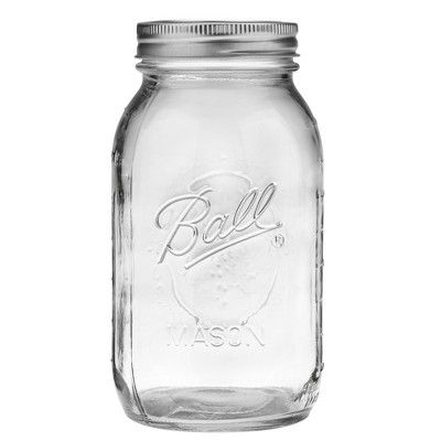Ball 32oz 12pk Glass Regular Mouth Mason Jar with Lid and Band added by Morgan Van Roekel