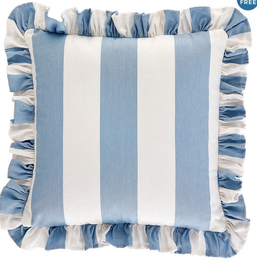 SUNBRELLA OUTDOOR RUFFLE PILLOW added by Alexandra Goen