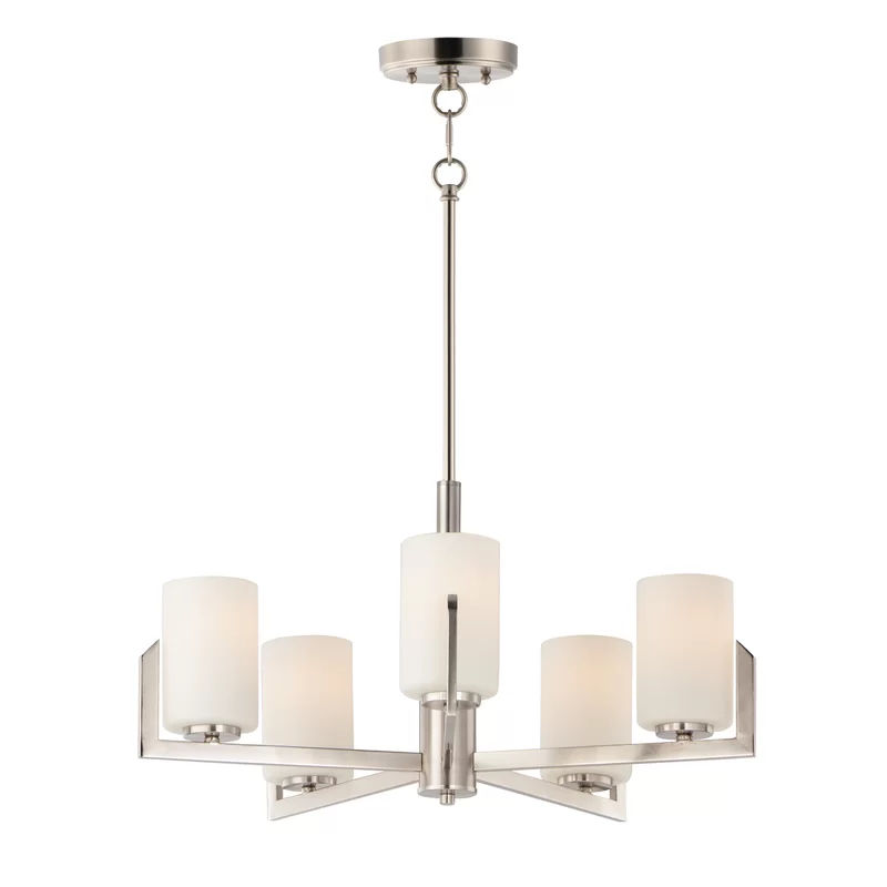 Karla 5 - Light Shaded Classic / Traditional Chandelier added by Rescued Room Design