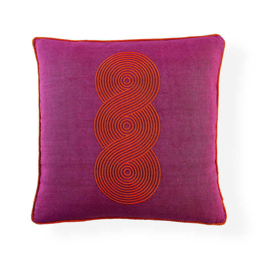 Pompidou Fuchsia Loops Pillow added by Paris Nour