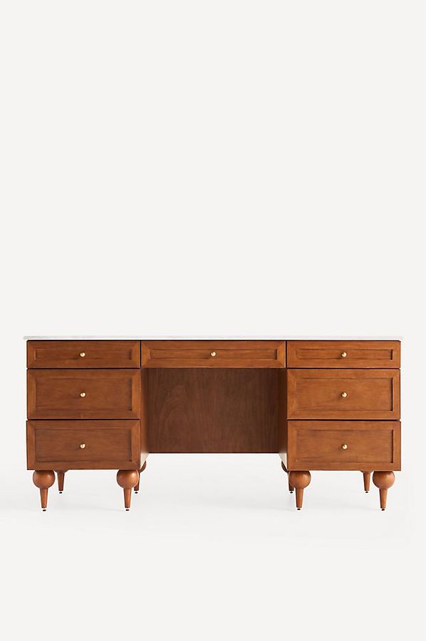 The Fern Marble Top Executive Desk added by Anais Beddard