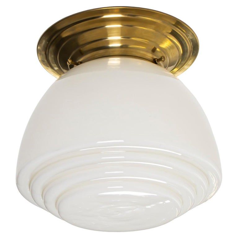 Functionalist Flush Mount Ceiling Light, 1950s added by Spoak Member