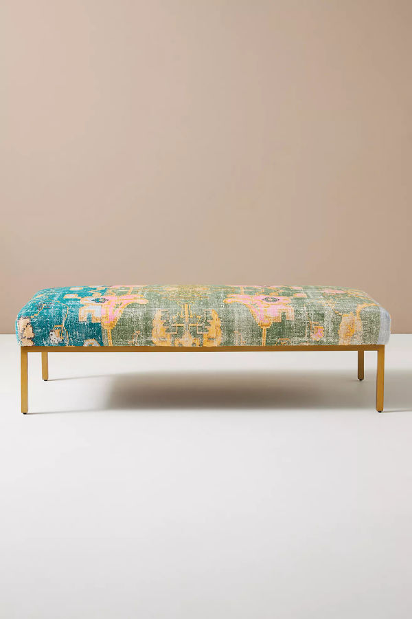 Rug-Printed Folkthread Ottoman added by Emily Monsees