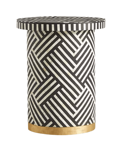 Optical Inlay Side Table added by Natasha Singh