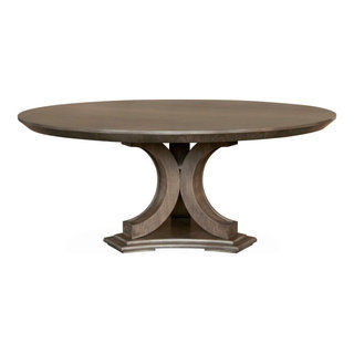 The Jonah Dining Table, 72", Smoke Gray, Transitional, Round - Transitional - Dining Tables - by Mandalay Home Furnishings, Inc. | Houzz added by Michael Coroso
