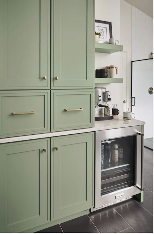 Olive Kitchen Cabinet  added by Morgan Millikin