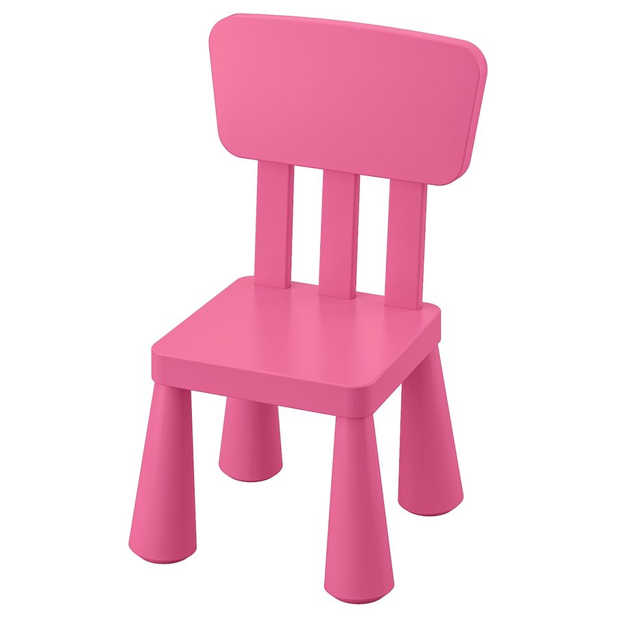 MAMMUT Children's chair, indoor/outdoor/pink - IKEA added by Lauren Hickman
