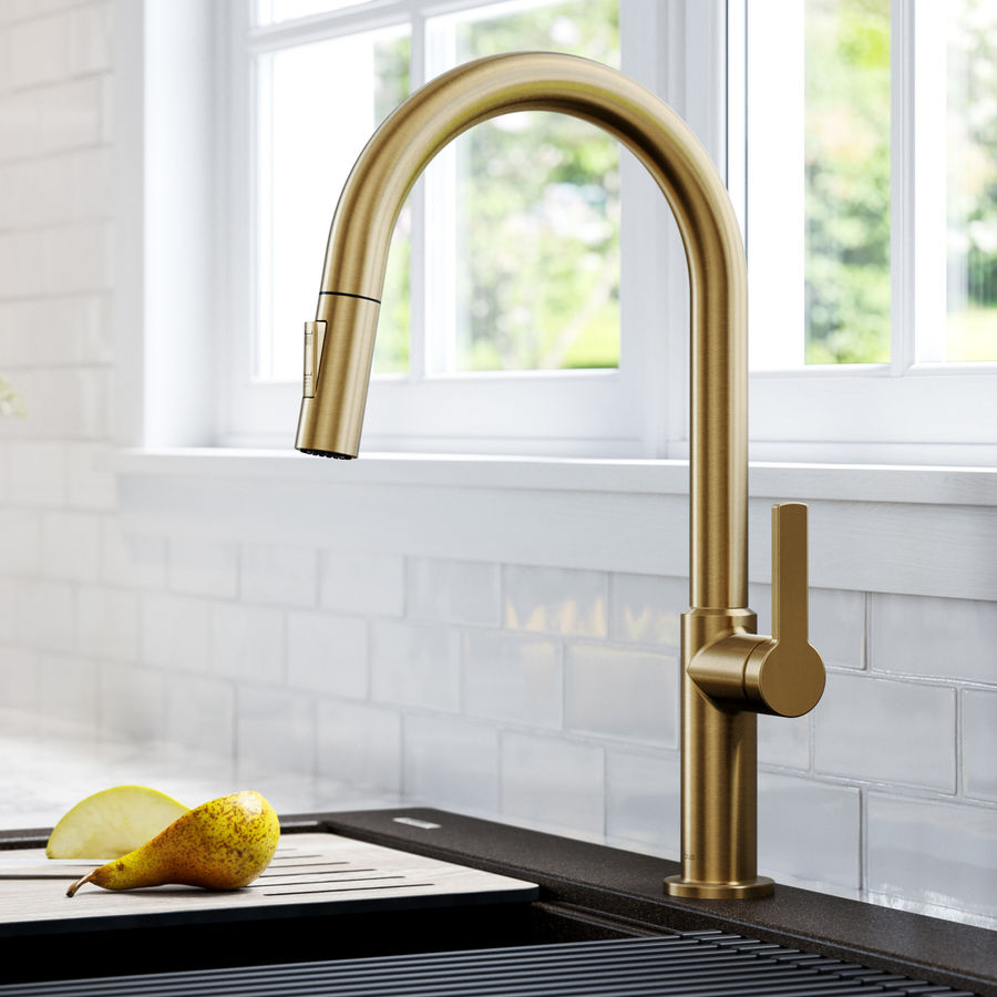 KRAUS Oletto Single Handle Pull Down Kitchen Faucet added by Emily Gabel