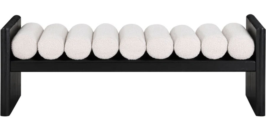 Boucle Fabric Wood Bench added by Tahmeed Chowdhury