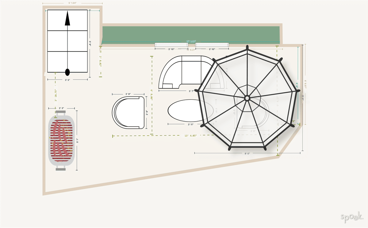 Outdoor Layout designed by Polina Melamed