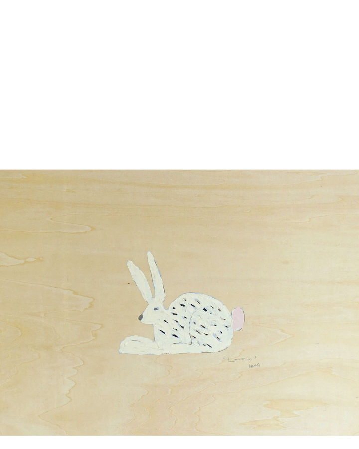 "Lapin' Dottie Rabbit" by Holly Addi added by eyeswoon interior therapy