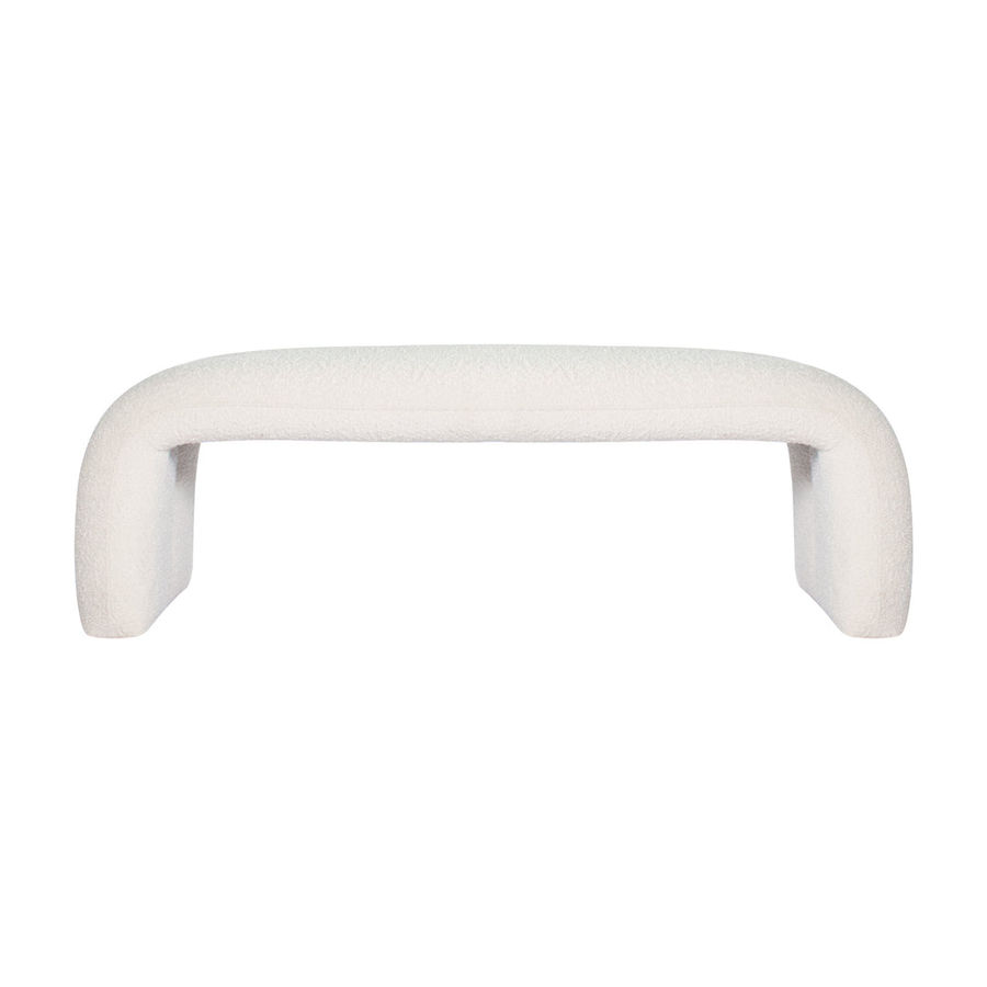 Maxwell Bench In Ivory Boucle added by Mindy Dawson