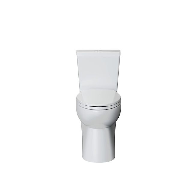 Project Source Caserta White Dual Flush Elongated Chair height Soft Close 2-piece Toilet 12-in Rough-In WaterSense 1.6 GPF added by thomas edmons