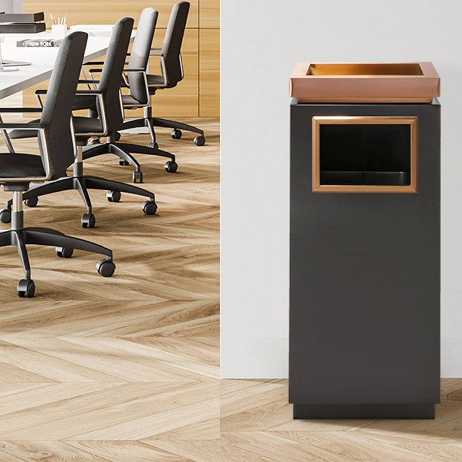 Beamnova Office Trash Can 13 Gallon Square Stainless Steel Trash Can added by HELEN SALGADO